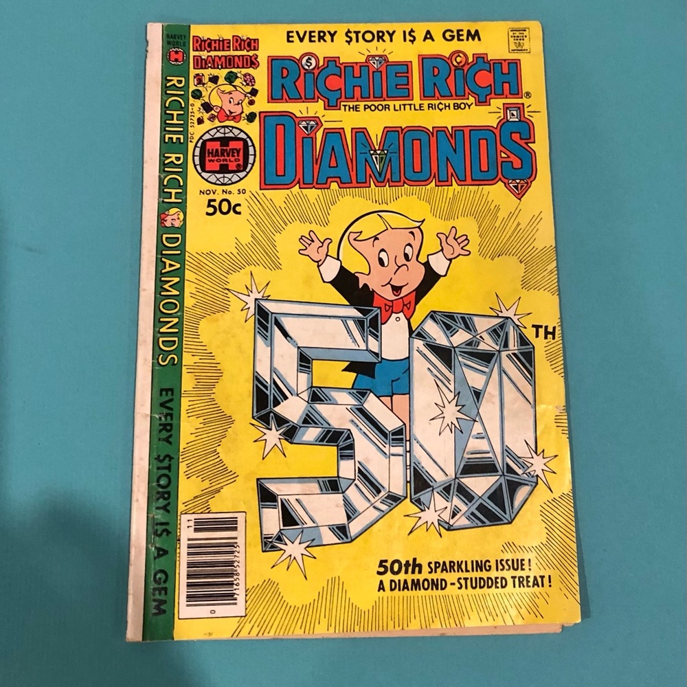 RICHIE RICH DIAMONDS  1972 #50 Harvey Comics.